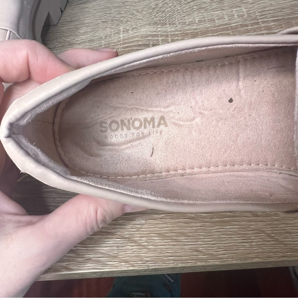 Sonoma Goods For Life Larue Girls Size 1 Platform Loafer – Nude - Picture 6 of 8